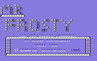 Mr. Frosty and the Killer Penguins (Commodore 64) screenshot: Title Screen
