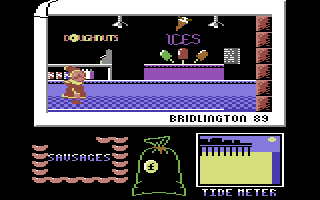 Punch & Judy (Commodore 64) screenshot: Inside a shop