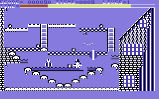 Mr. Frosty and the Killer Penguins (Commodore 64) screenshot: Next level