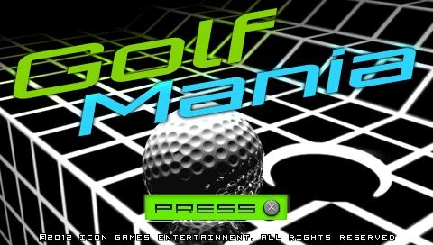 Golf Mania (PSP) screenshot: Title screen