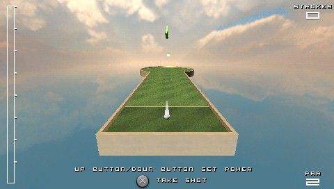 Golf Mania (PSP) screenshot: First determine the direction.