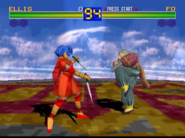 Battle Arena Toshinden (PlayStation) screenshot: Fo is my foe