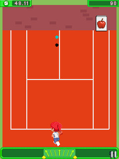 MySims (J2ME) screenshot: Playing racquet ball