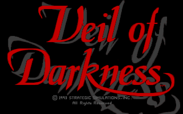 Veil of Darkness (PC-98) screenshot: Title screen