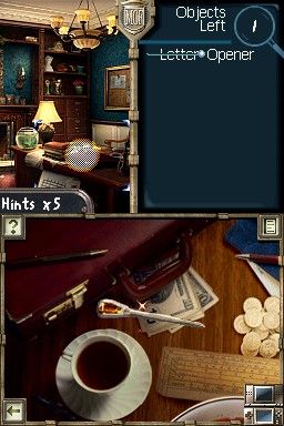Mystery Case Files: MillionHeir (Nintendo DS) screenshot: Letter Opener Found