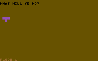 Lord of the Balrogs (Commodore 64) screenshot: Start of your quest