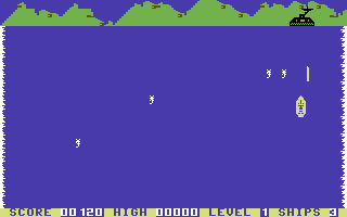 Navarone (Commodore 64) screenshot: About to destroy the last gun