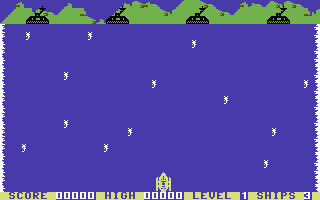 Navarone (Commodore 64) screenshot: Blow up the Heavy Guns