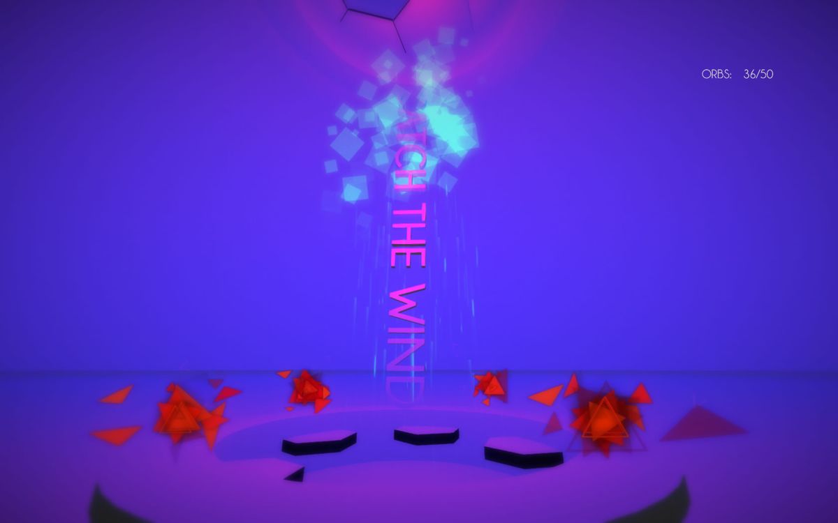 Over The Void (Windows) screenshot: This level has a vertical design with tunnels and introduces wind.