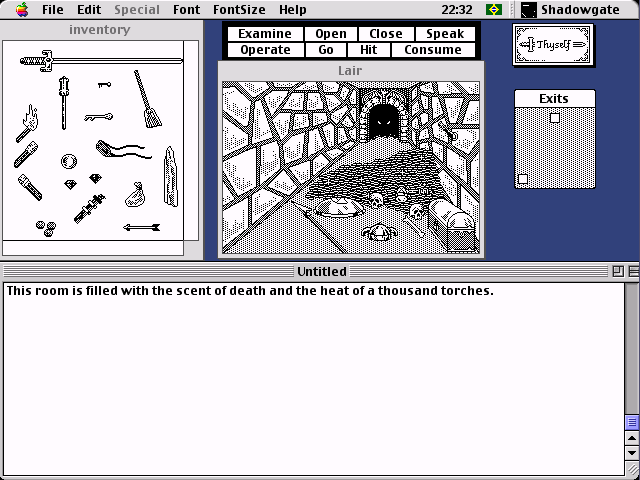 Shadowgate (Macintosh) screenshot: Dragon