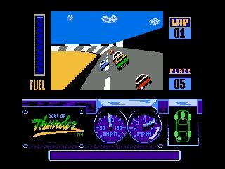 Days of Thunder (NES) screenshot: Daytona Racing