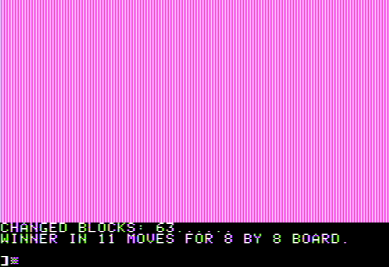 Coloroid (Apple II) screenshot: Final Score
