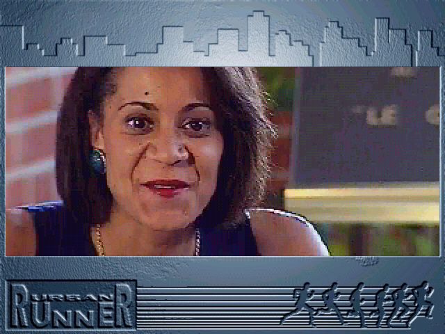 Urban Runner (Windows 3.x) screenshot: One of the hotel customers may be able to help you.