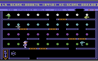 Legend of the Knucker-Hole Starring Jet-Boot Jack (Commodore 64) screenshot: Collect the orbs