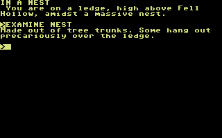 The Bounty Hunter (Commodore 64) screenshot: Found yourself in a nest