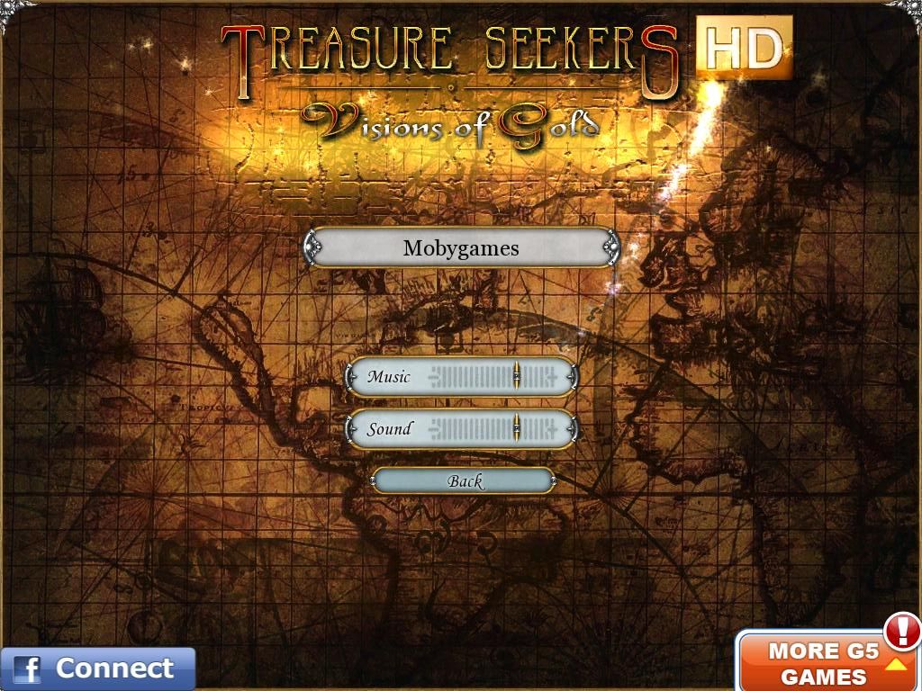 Treasure Seekers: Visions of Gold (iPad) screenshot: Options
