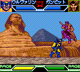 X-Men: Mutant Academy (Game Boy Color) screenshot: Wolverine vs. Gambit