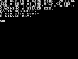 Castle of Skull Lord (ZX Spectrum) screenshot: You've awakened the bear! Do something quickly before you get yourself killed!