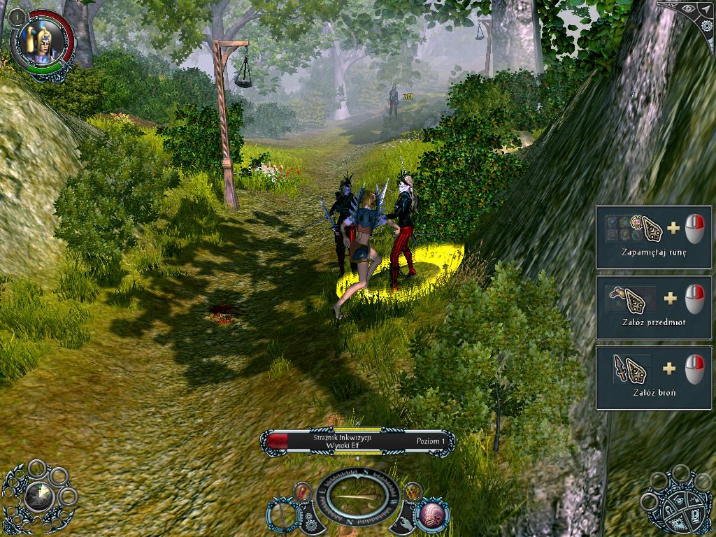 Sacred 2: Fallen Angel (Windows) screenshot: Seraphia fights against inquisition