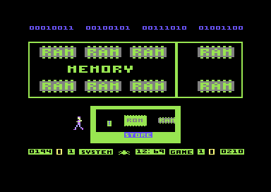 D-Bug (Commodore 64) screenshot: Trying to Fix the Memory