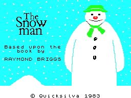 The Snowman (ZX Spectrum) screenshot: Snowman loading screen