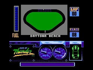Days of Thunder (NES) screenshot: Daytona's Starting grid