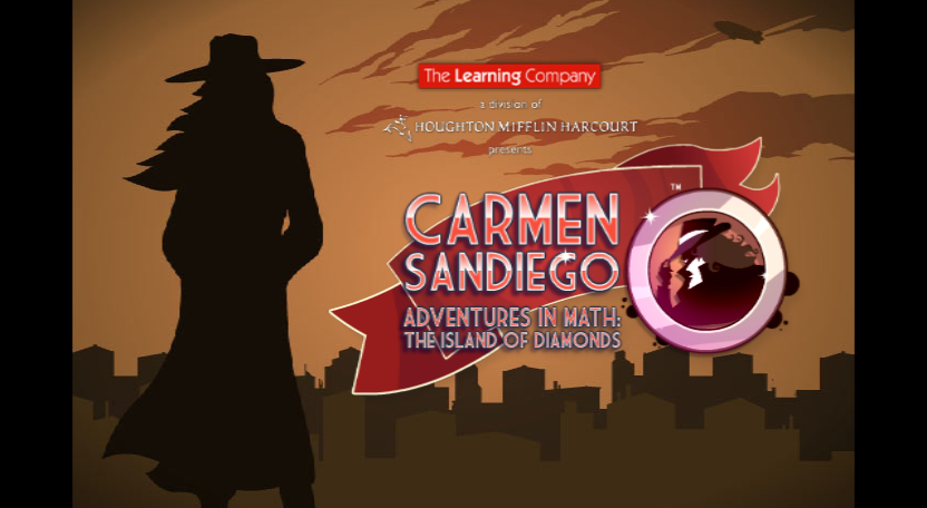 Carmen Sandiego Adventures in Math: The Island of Diamonds (Wii) screenshot: Title screen