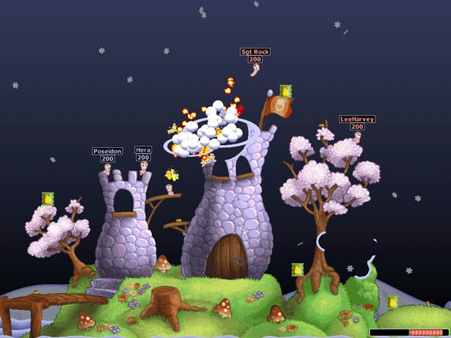 Screenshot of Worms World Party (Windows, 2001) - MobyGames