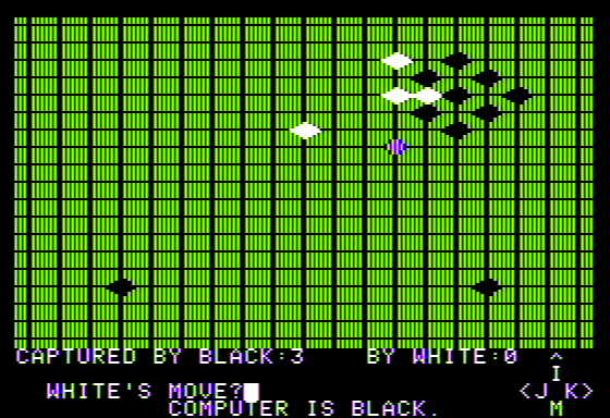 Go (Apple II) screenshot: Gameplay