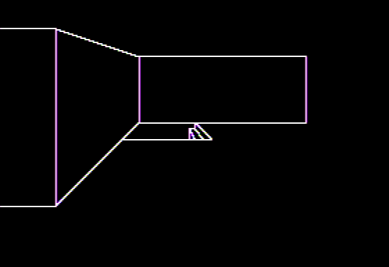 The Haunted Palace (Apple II) screenshot: Looking at the Stairs