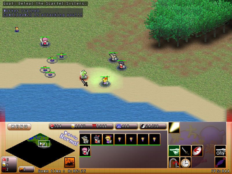 Age of Ethanols (Windows) screenshot: Battle on the beach