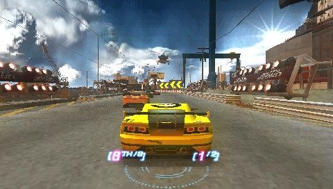 Split/Second (PSP) screenshot: Race