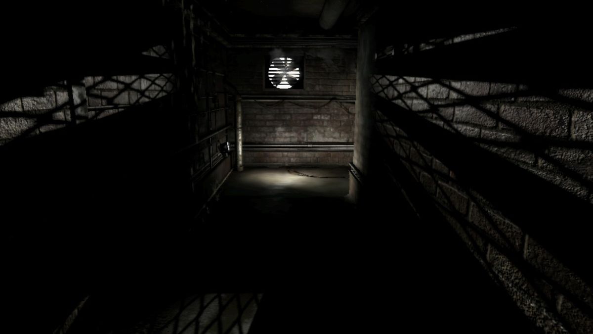 Alone in the Dark: Inferno (PlayStation 3) screenshot: When walking in first-person mode textures will become sharper and atmosphere more eerie.