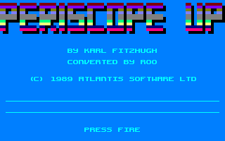 Periscope Up (Amstrad CPC) screenshot: Title screen