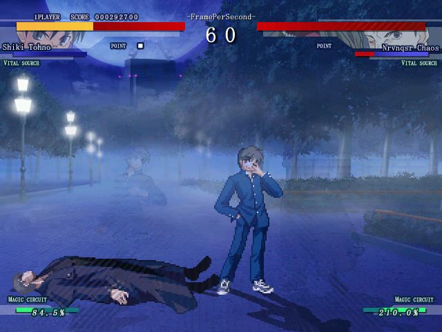 Melty Blood (Windows) screenshot: And stay here!