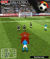 FIFA Soccer 2005 (N-Gage) screenshot: Direct Free Kick