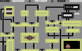 Mayhem (Commodore 64) screenshot: Lets save the Blibbles