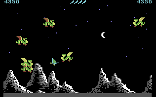 DragonHawk (Commodore 64) screenshot: This doesn't look good