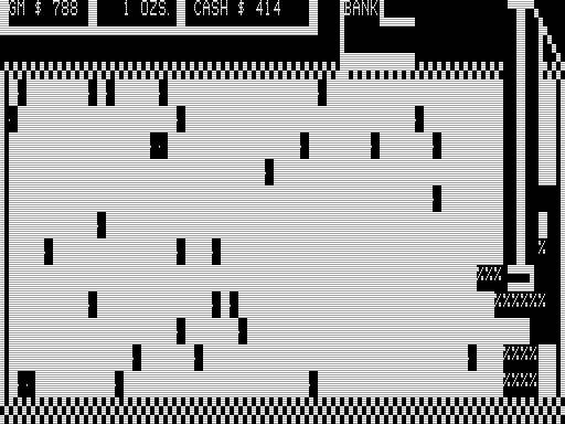 Miner (TRS-80) screenshot: I Flood by Mine Shaft