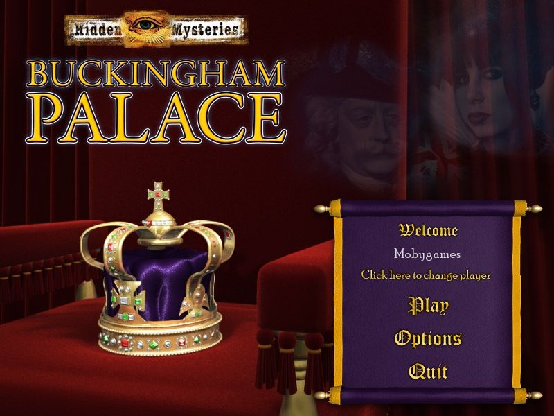 Hidden Mysteries: Buckingham Palace (Macintosh) screenshot: Title / main menu