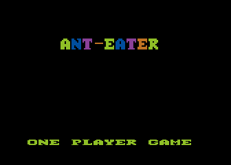 Anteater (Atari 8-bit) screenshot: Title screen