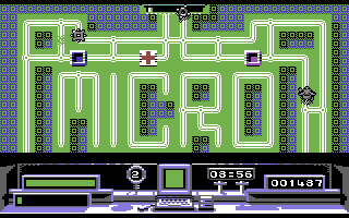 Micro Mouse (Commodore 64) screenshot: Next level