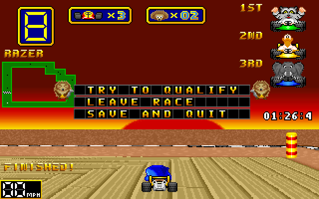 Screenshot of Wacky Wheels (Windows, 1994) - MobyGames