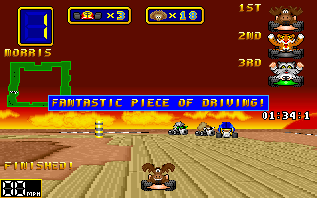 Screenshot of Wacky Wheels (Windows, 1994) - MobyGames