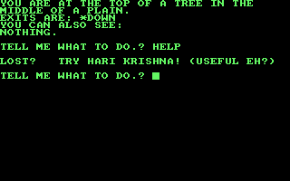 Castle of Skull Lord (Amstrad CPC) screenshot: When you type "HELP".