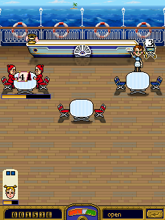 Diner Dash: Flo on the Go (J2ME) screenshot: After tutorial level starting main gameplay