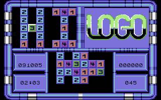 Logo (Commodore 64) screenshot: 1st game-Welcome to level 045