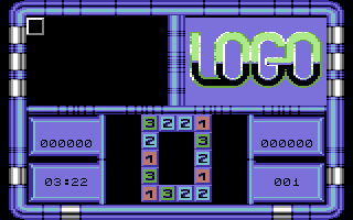 Logo (Commodore 64) screenshot: 1st game-Recreate the predefined pattern