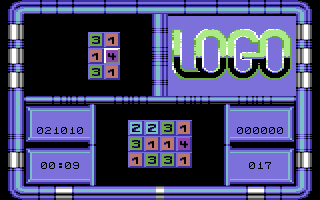 Logo (Commodore 64) screenshot: 1st game-Running out of time