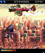 War of the Worlds (J2ME) screenshot: The final boss: a giant bomber